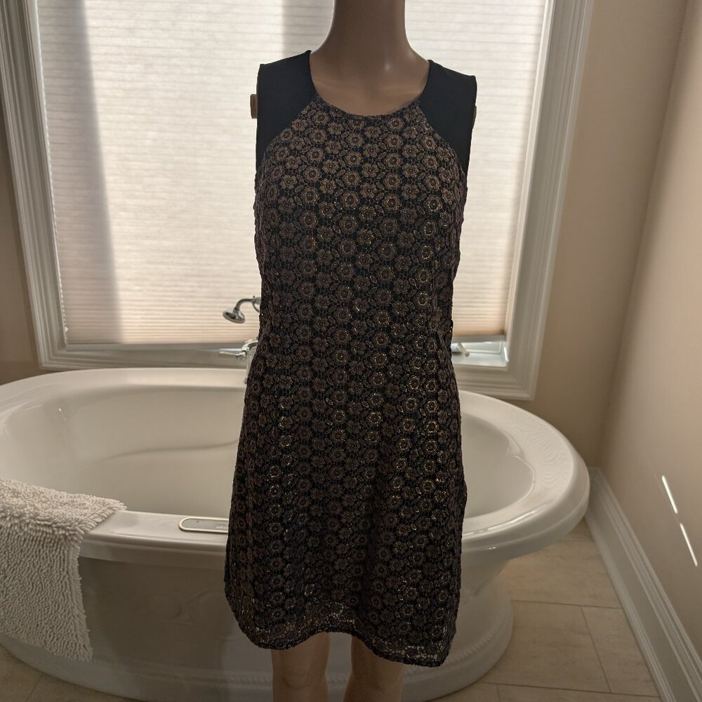 Juicy Gold Gilded Floral Dress
